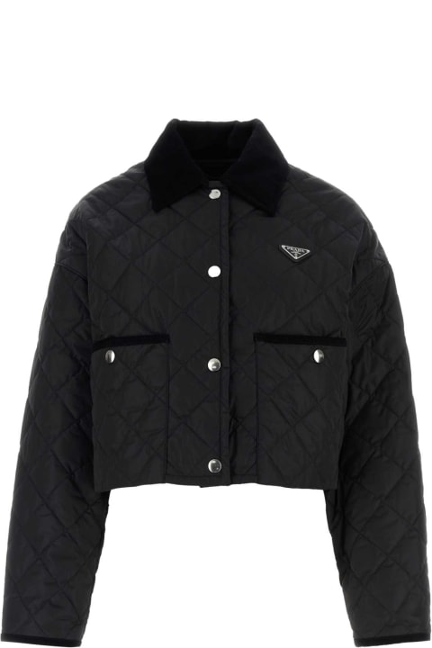 Prada Coats & Jackets for Women Prada Black Re-nylon Jacket