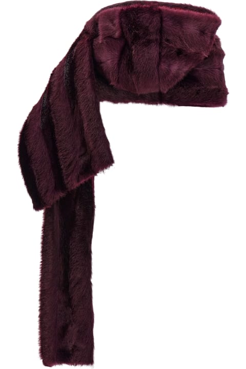 Burberry Accessories for Women Burberry Eco Fur Hooded Scarf