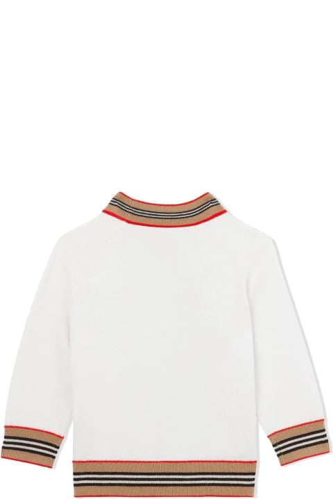 Burberry Sweaters & Sweatshirts for Baby Girls Burberry Burberry Kids Sweaters White