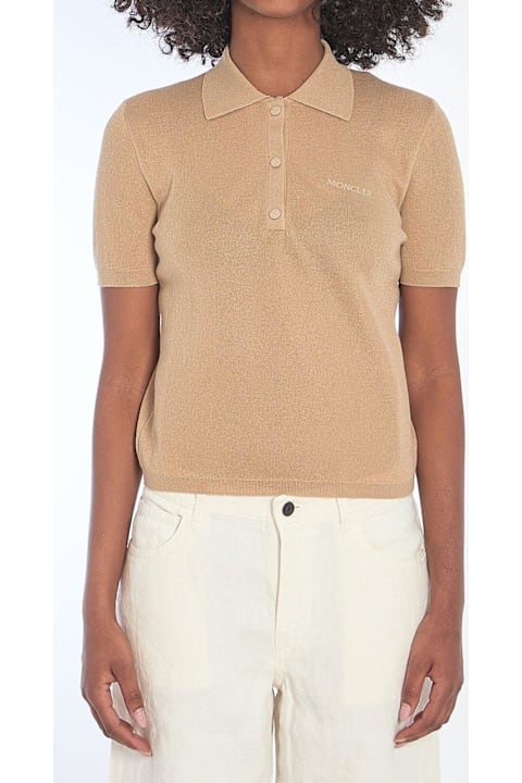 Moncler for Women Moncler Logo Embroidered Polo Shirt