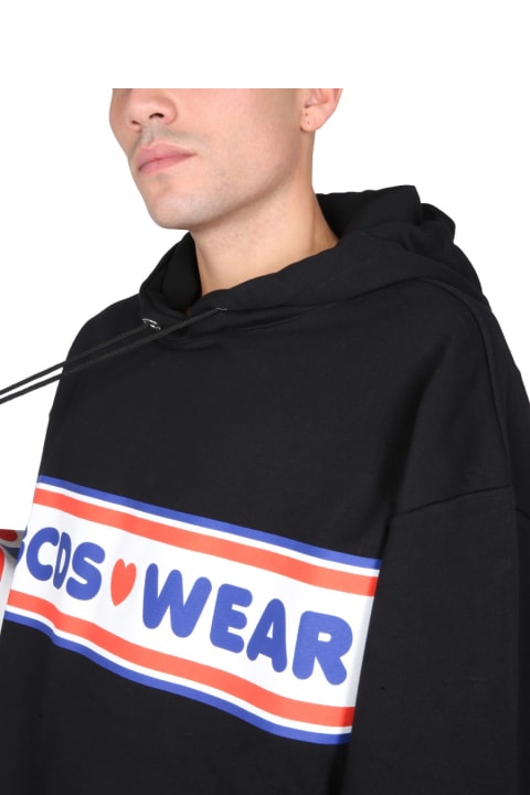 GCDS Fleeces & Tracksuits for Men GCDS "cute Tape" Logo Sweatshirt