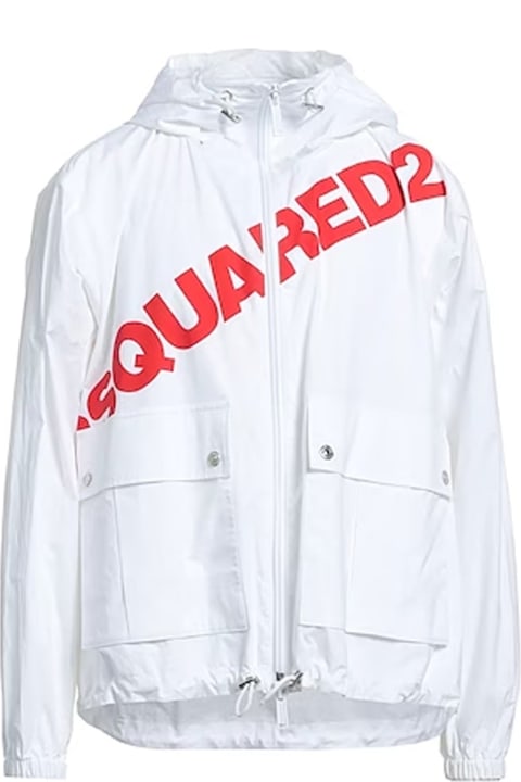 メンズ Dsquared2のコート＆ジャケット Dsquared2 Logo Hooded Windbreaker