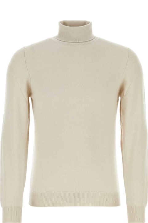 Sweaters for Men Fedeli Sand Cashmere Sweater