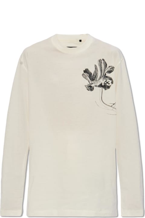 Y-3 for Men Y-3 T-shirt With Floral Motif