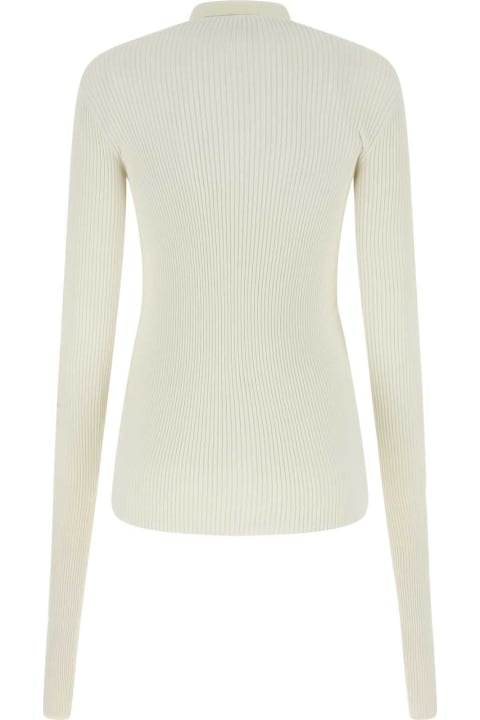Quira Sweaters for Women Quira Chalk Cotton Blend Cardigan