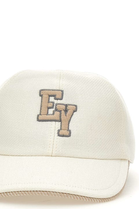 Eleventy for Men Eleventy Linen, Wool And Silk Baseball Hat