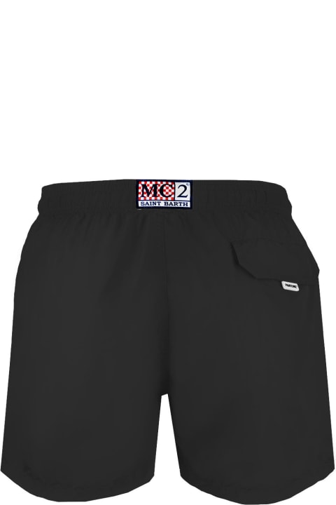 Homeware MC2 Saint Barth Man Black Swim Shorts | Pantone Special Edition