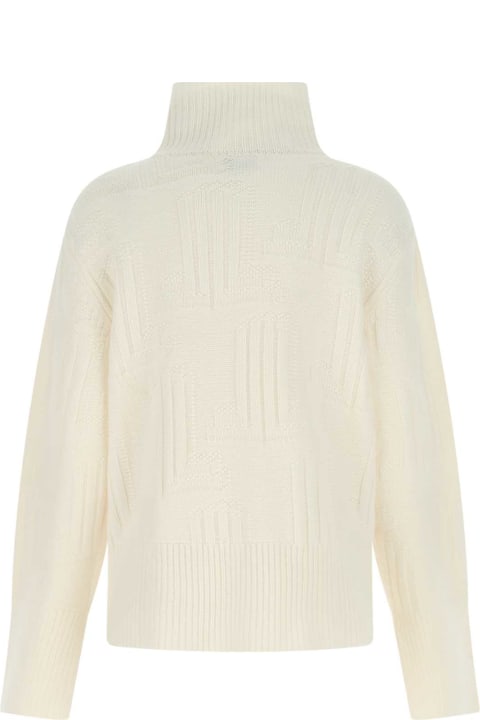Sweaters for Women Lanvin Ivory Cashmere Oversize Sweater