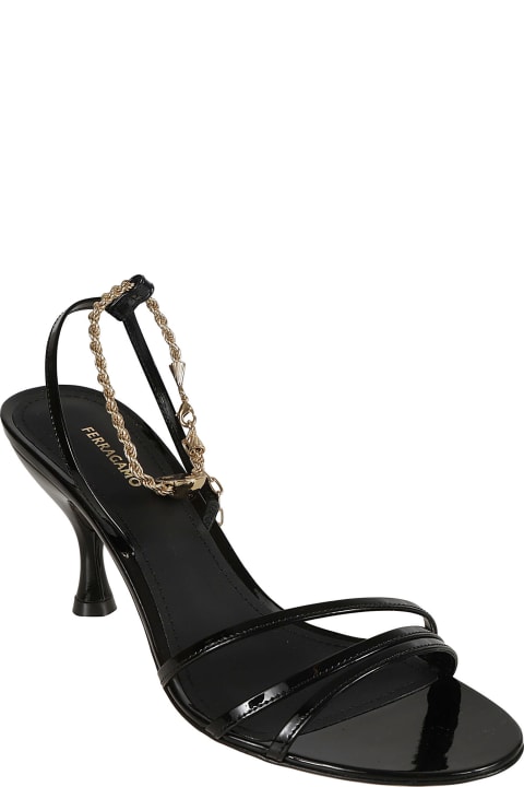 Fashion for Women Ferragamo Cable-link Chain Open-toe Sandals