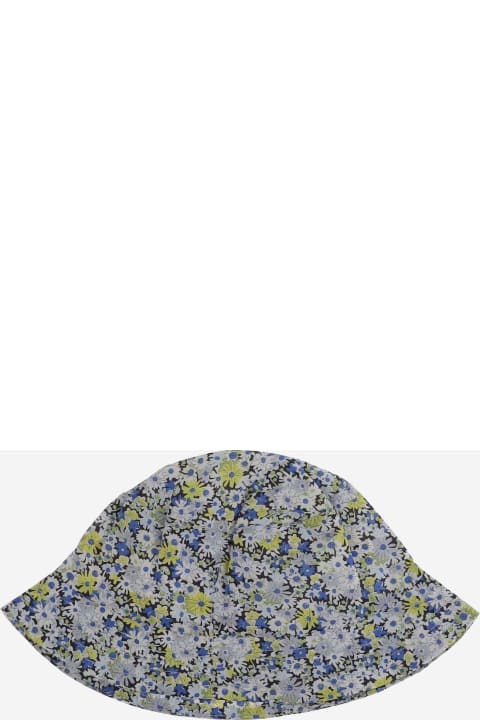 ガールズ Bonpointのアクセサリー＆ギフト Bonpoint Cotton Cap With Floral Pattern