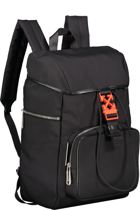 メンズ Off-Whiteのバックパック Off-White Arrow Nylon Backpack