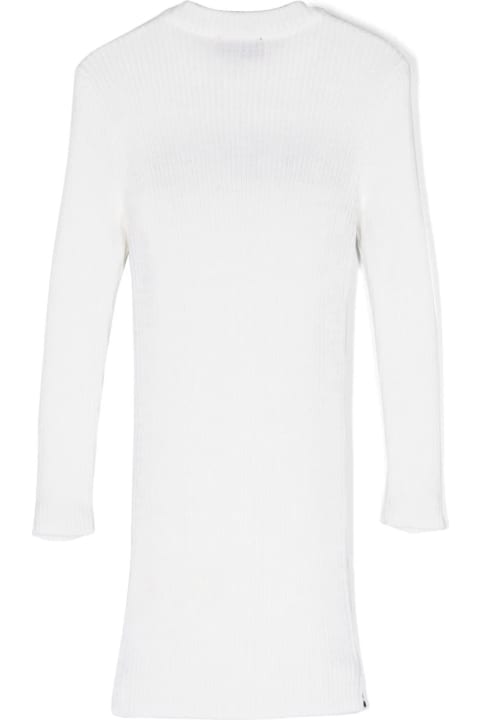Dresses for Girls Missoni Kids White Knitted Dress With Logo