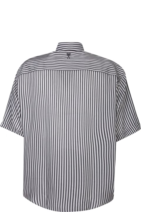 Ami Alexandre Mattiussi for Men Ami Alexandre Mattiussi Boxy Fit Striped Black/white Shirt