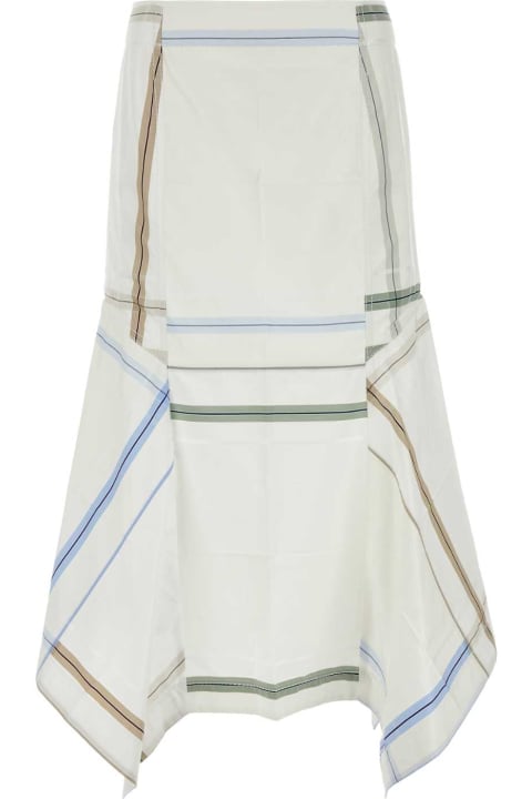 Bottega Veneta for Women Bottega Veneta Embroidered Cotton Skirt