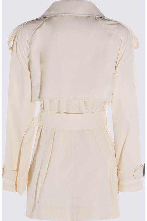 Homeware Burberry White Cotton Trench Coat