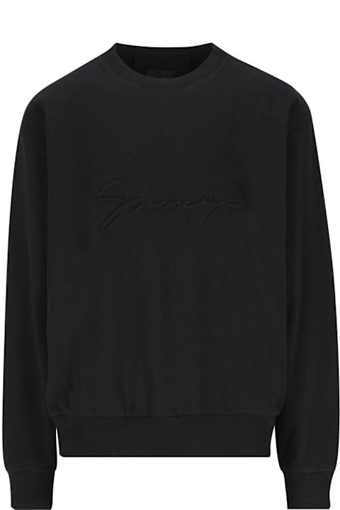 Givenchy Clothing for Men Givenchy Logo Detailed Crewneck Sweatshirt