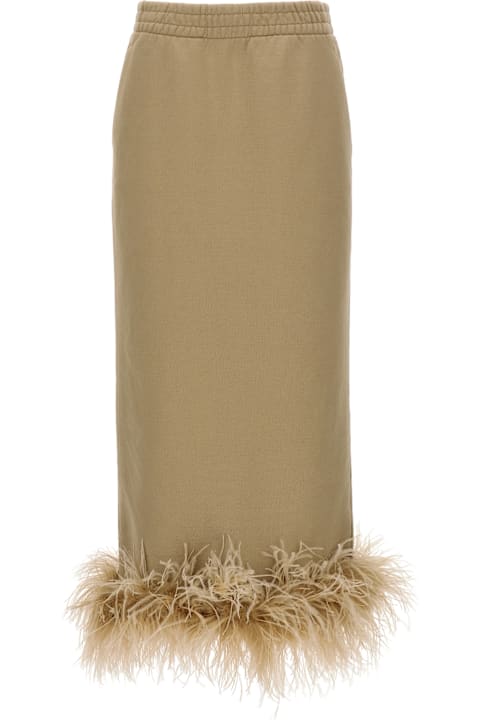 Fashion for Women Prada Feather Midi Skirt