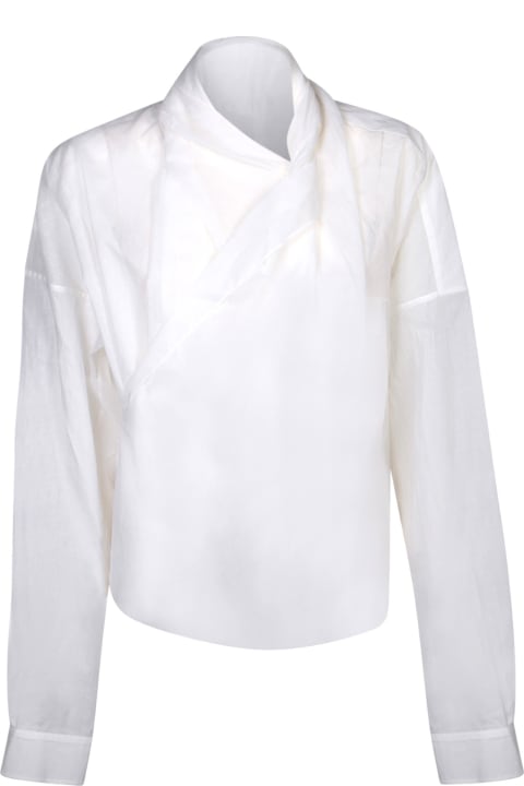 ウィメンズ Quiraのトップス Quira Quira White Wrap Shirt