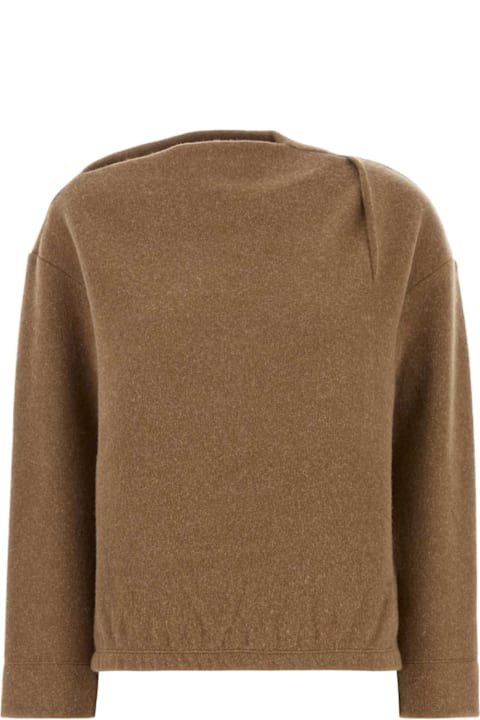 Max Mara for Women Max Mara Biscuit Cashmere Blend Oxa Sweatshirt