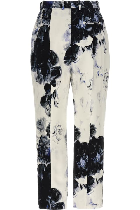 Fashion for Women Alexander McQueen Floral Print Viscose Trouser