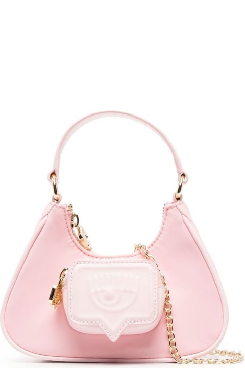 Chiara Ferragni Eyelike-embossed belt bag, Pink