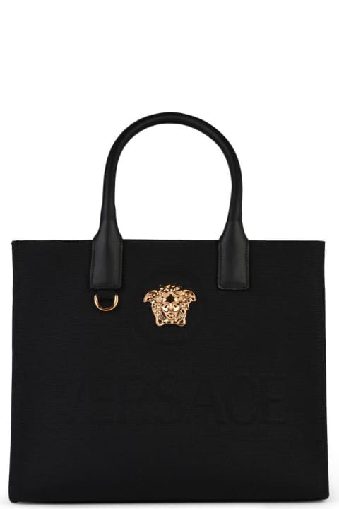 Fashion for Women Versace 'medusa' Black Cotton Bag