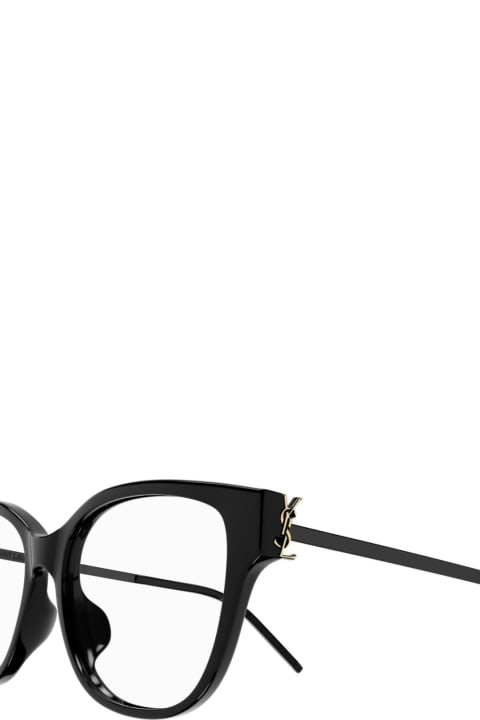 Fashion for Women Saint Laurent Eyewear Sl M48o_b/f001 Black Black Transpare