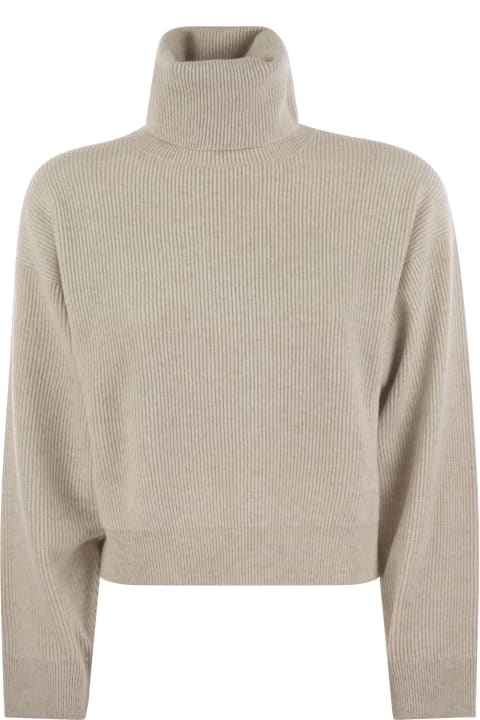 Homeware Brunello Cucinelli Ribbed Turtleneck Sweater