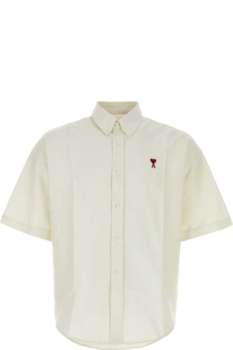Ami Alexandre Mattiussi for Men Ami Alexandre Mattiussi Ivory Oxford Craie Shirt