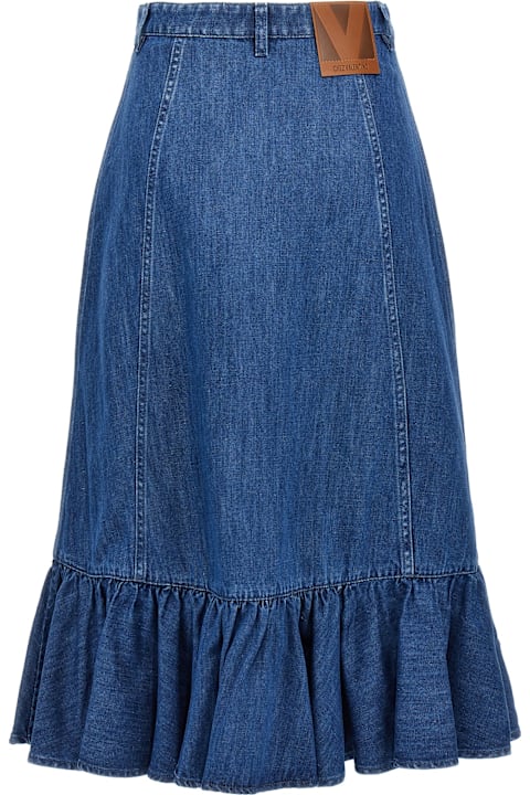 ウィメンズ Valentino Garavaniのスカート Valentino Garavani Valentino Garavani Denim Skirt