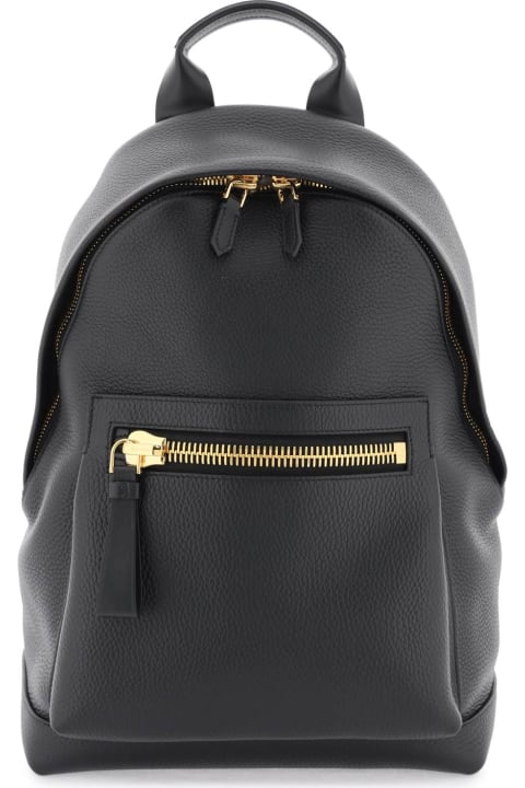 Backpacks for Men Tom Ford Grained Leather 'buckley' Backpack