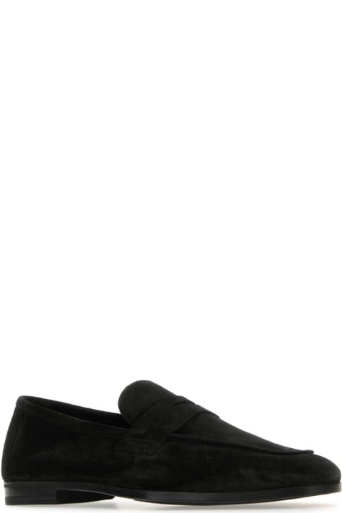 Tom Ford Loafers & Boat Shoes for Women Tom Ford Black Suede Sean Loafers