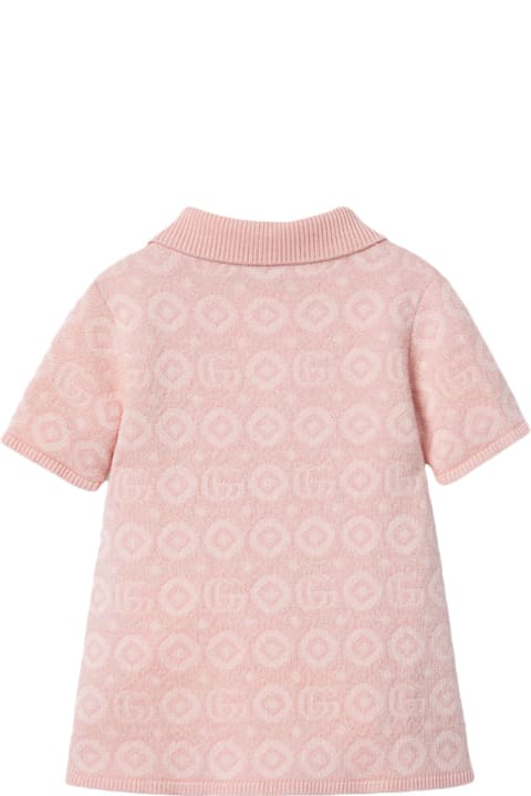 Gucci Bodysuits & Sets for Baby Girls Gucci Pink Wool Viscose Dress With Double G