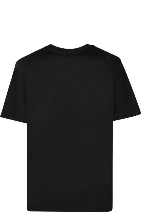 MSGM Topwear for Men MSGM Micro Logo Black T-shirt