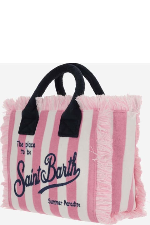 MC2 Saint Barth for Women MC2 Saint Barth Colette Tote Bag With Striped Pattern And Logo