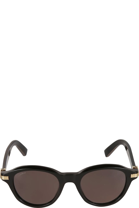 Cartier Eyewear Eyewear for Men Cartier Eyewear Round Thick Sunglasses