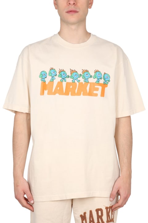 Market لـ Men Market T-shirt With Logo