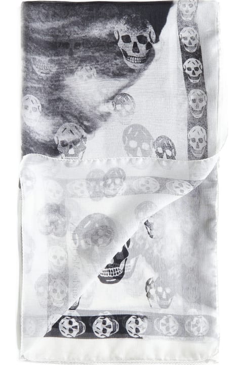 Scarves & Wraps for Women Alexander McQueen Skull Orchid Scarf