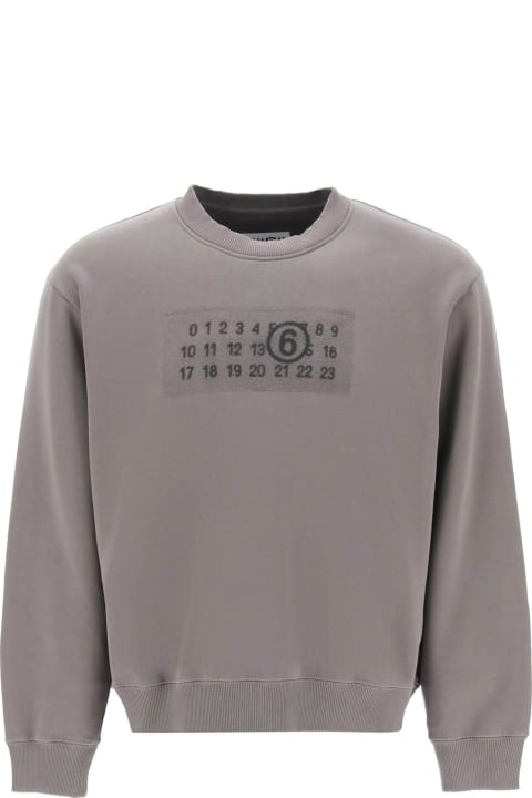 MM6 Maison Margiela Fleeces & Tracksuits for Men MM6 Maison Margiela Sweatshirt With Numeric Logo Print
