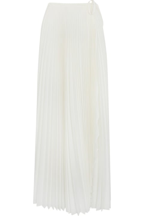 Homeware TwinSet Pleated Skirt In Crepe De Chine