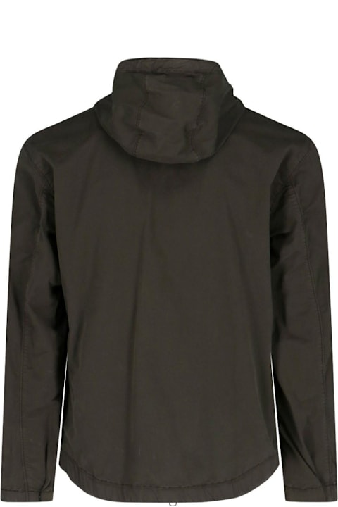 معاطف وجواكت لـ القسم الرجالي Stone Island Logo Zip Jacket