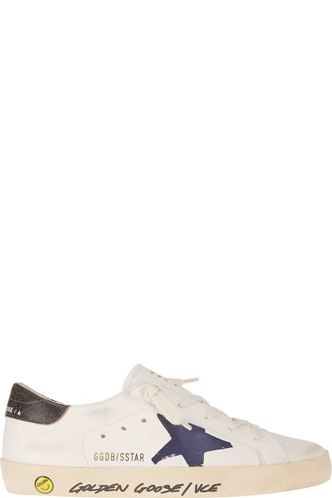 Shoes for Boys Golden Goose Super-star Nappa Upper Printed Star Vintage Lea