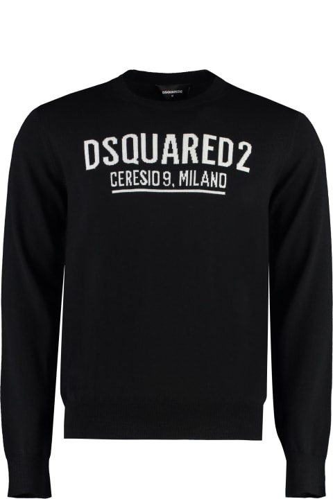 Dsquared2 Sale for Men Dsquared2 Virgin Wool Crew-neck Sweater