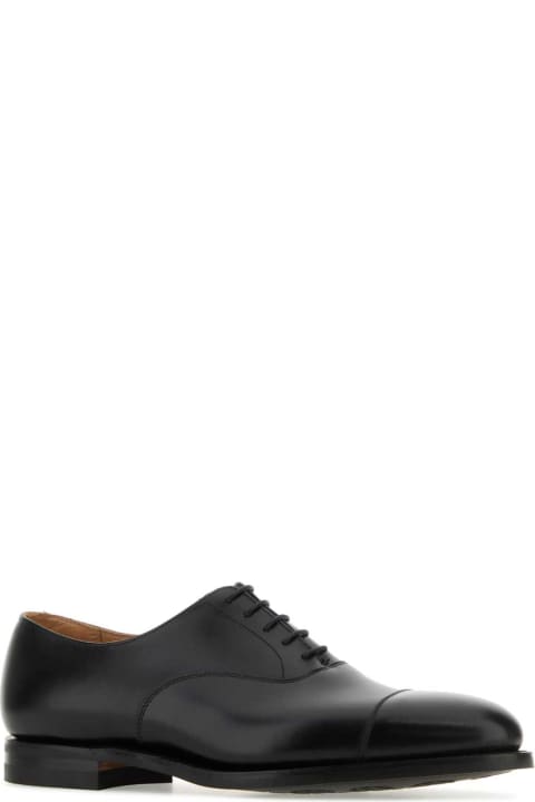 Crockett & Jones Loafers & Boat Shoes for Men Crockett & Jones Black Leather Connaught 2 Lace-up Shoes