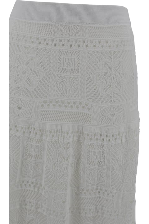D.Exterior Clothing for Women D.Exterior Patchwork Long Skirt