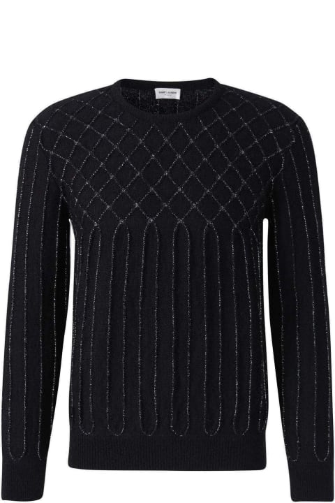 Saint Laurent Clothing for Men Saint Laurent Crewneck Long-sleeved Sweater