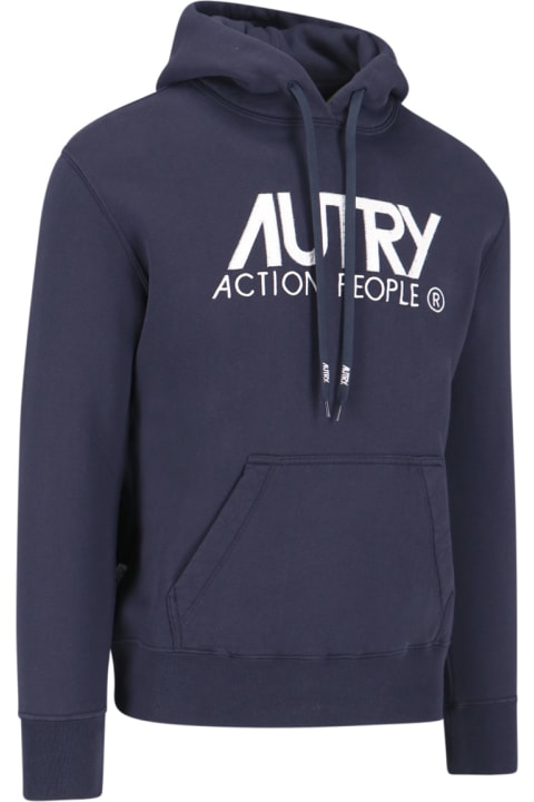 أدوات منزلية Autry Blue Cotton Sweatshirt