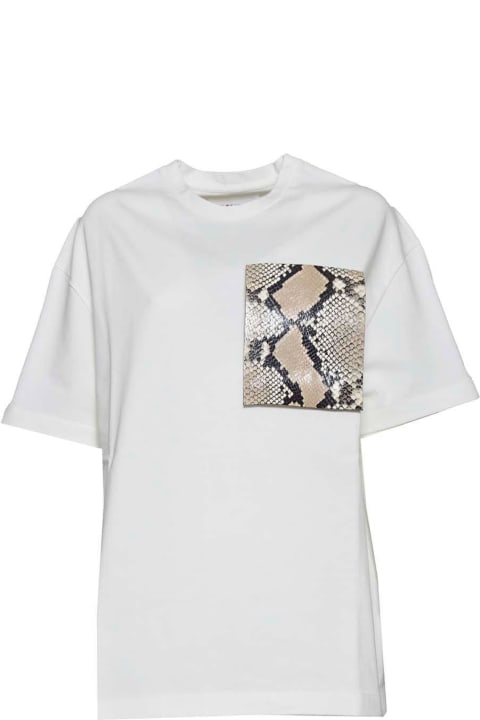 Jil Sander Topwear for Women Jil Sander Snake Pocket Printed T-shirt