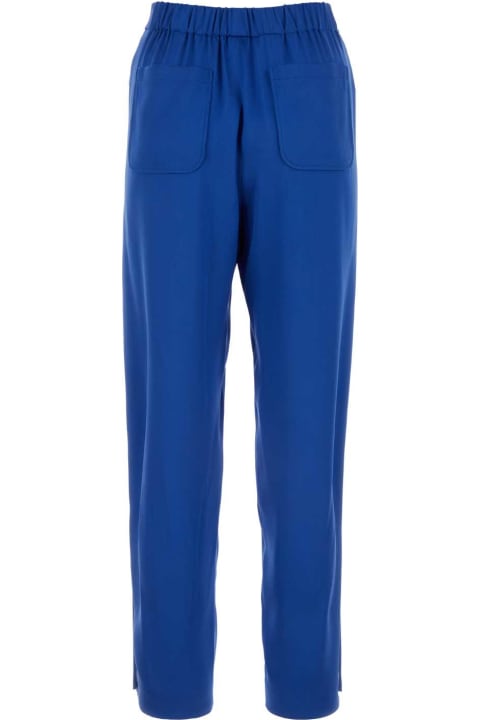 ウィメンズ Giorgio Armaniのパンツ＆ショーツ Giorgio Armani Electric Blue Silk Pant