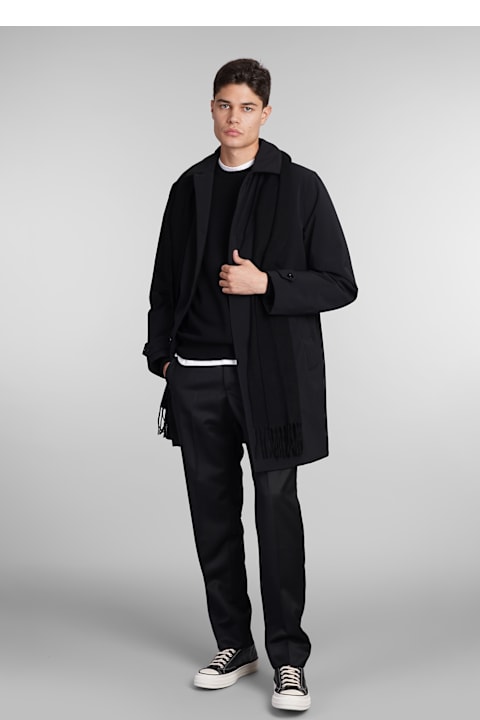 Aspesi معاطف وجواكت لـ القسم الرجالي Aspesi Perfetto Coat In Black Polyester